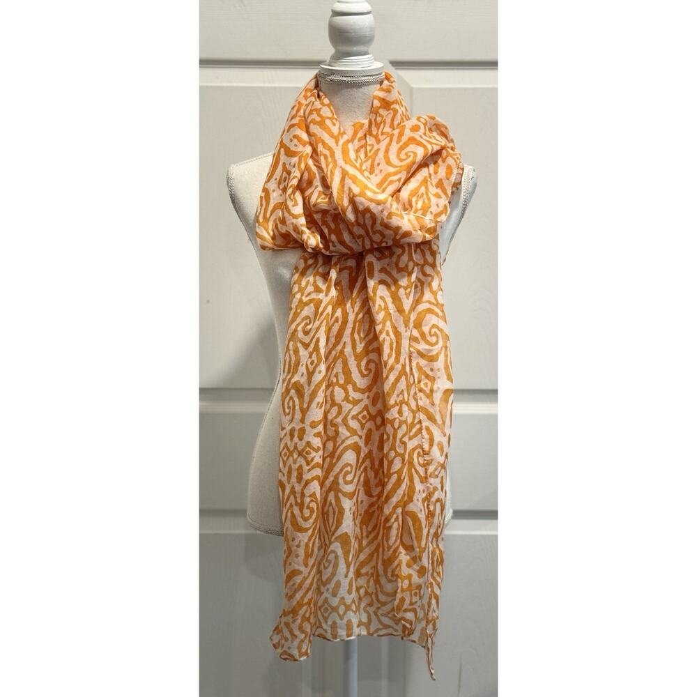 Alma Mater Orange and White Animal Print Scarf Tennessee Vols